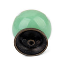 Cute Playful Ceramic Knob Door Window Cupboard TV Cabinet Drawer Handle Pull Green