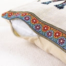 Cotton Linen Blend Knitted Elephant Pattern Cushion Pillow Case Cover Home Office Bedroom Living Room Decor 42 CM