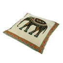 Cotton Linen Blend Knitted Elephant Pattern Cushion Pillow Case Cover Home Office Bedroom Living Room Decor 42 CM