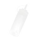 12oz Capacity Plastic Sauce Oil Vinegar Ketchup Mustard Mayonnaise Squeeze Bottle Dispenser for Home Kitchen Hotel Cafe Use White