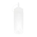 12oz Capacity Plastic Sauce Oil Vinegar Ketchup Mustard Mayonnaise Squeeze Bottle Dispenser for Home Kitchen Hotel Cafe Use White
