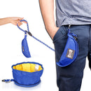 Pet Dog Cat Travel Supplies Waterproof Durable Foldable Bowl Food Feeder For Camping Travel Hiking Grey
