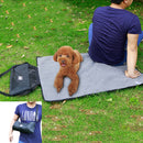 Easy Carry Foldable Durable Waterproof Blanket for Pet Cat Dog Travel Camping Picnic Use Black