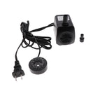 Set Of 110-120v 15W Power Consumption Aquarium Fountain Water Pump With Cable +6mm/10mm Water Outlet Black