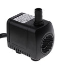 Set Of 110-120v 15W Power Consumption Aquarium Fountain Water Pump With Cable +6mm/10mm Water Outlet Black