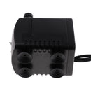 Set Of 110-120v 15W Power Consumption Aquarium Fountain Water Pump With Cable +6mm/10mm Water Outlet Black