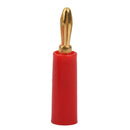 4mm Gold Plated Banana Plug Connectors Adapter Speaker 10pcs Black+Red