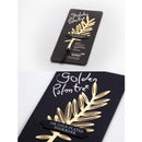Golden Creative Palm Tree Leaf Metal Clip Bookmark Marker Reading Favor Gift