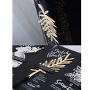 Golden Creative Palm Tree Leaf Metal Clip Bookmark Marker Reading Favor Gift
