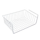 Wire Dish Drying Rack Under Shelf Cabinet Basket for Pants Fruits Food Organizer White
