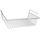 Wire Household Storage Rack Pantry Organiser Basket for Freezer Cabinet Cupboard Silver