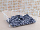 Wire Household Storage Rack Pantry Organiser Basket for Freezer Cabinet Cupboard Silver
