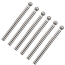 6pcs 45mm Diamond Coated Round Ball Shape Grinding Burrs Bits 3mm Shank