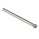 6pcs 45mm Diamond Coated Round Ball Shape Grinding Burrs Bits 3mm Shank