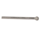 5pcs 45mm Diamond Coated Round Ball Shape Grinding Burrs Bits 3mm Shank