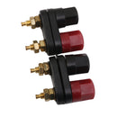 2pcs Double Gold-plated Terminal 4mm Banana Plug Power Amplifier Speakers