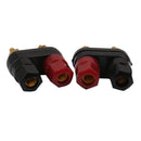 2pcs Double Gold-plated Terminal 4mm Banana Plug Power Amplifier Speakers