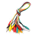 10pcs 50cm Double-ended Crocodile Clips Cable Alligator Clips Wire Testing