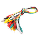 10pcs 50cm Double-ended Crocodile Clips Cable Alligator Clips Wire Testing