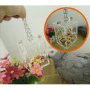 Set Of Acrylic Boards + Screws + Nuts + Assembling Parts + Hook + Metal Chain Suitable For All Parrots White
