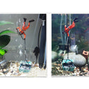 Plastic Automatic Take Off Aquarium Ornament Treasure Diver Black