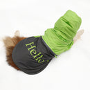 Lightweight PU Leather 3 Buttons Easy Pull Over Style Dog Puppy Raincoat Poncho Pet Supplies Green + Dark Grey XXXL