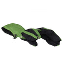 Lightweight Comfortable PU Leather Dog Puppy Raincoat Poncho Apparel Pet Supplies Green + Black S
