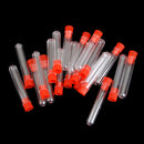 6x1cm Plastic Graduated Cryovial Test Tube Sample Vial with Seal Cap Pack of 20