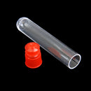 6x1cm Plastic Graduated Cryovial Test Tube Sample Vial with Seal Cap Pack of 20