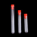 6x1cm Plastic Graduated Cryovial Test Tube Sample Vial with Seal Cap Pack of 20