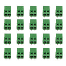 20pcs 2Pin Plug-in Terminal Block DG128 Screw KF128-2P Pitch 5.08MM 300V/10A