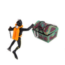 Plastic Automatic Take Off Aquarium Ornament Treasure Diver Black