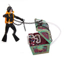 Plastic Automatic Take Off Aquarium Ornament Treasure Diver Black