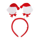 Kids Adults Christmas Bear Headband Head Hair Hoop Bow Hat Fancy Party Props Fun Costume Hair Decor Accessory