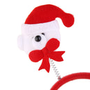 Kids Adults Christmas Bear Headband Head Hair Hoop Bow Hat Fancy Party Props Fun Costume Hair Decor Accessory