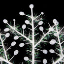 Set Of 6PCS Snowflake Ornaments Christmas Round Windows Door Xmas Tree Decor White