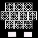 Set Of Mirror Decals With Adhesive Tape For Dining Room Bedroom Freezer Wardrobe Silver