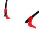 Kids Children Outdoor Sports Sunglasses Glasses Soft Silicone Band Strap + Pack of 2PCS Anti Slip Ear Hooks Holder Red