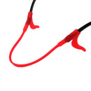 Kids Children Outdoor Sports Sunglasses Glasses Soft Silicone Band Strap + Pack of 2PCS Anti Slip Ear Hooks Holder Red
