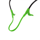 Kids Children Outdoor Sports Sunglasses Glasses Soft Silicone Band Strap + Pack of 2PCS Anti Slip Ear Hooks Holder Green