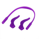 Kids Children Outdoor Sports Sunglasses Glasses Soft Silicone Band Strap + Pack of 2PCS Anti Slip Ear Hooks Holder Purple