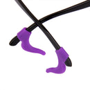 Kids Children Outdoor Sports Sunglasses Glasses Soft Silicone Band Strap + Pack of 2PCS Anti Slip Ear Hooks Holder Purple