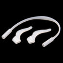 Kids Children Outdoor Sports Sunglasses Glasses Soft Silicone Band Strap + Pack of 2PCS Anti Slip Ear Hooks Holder White