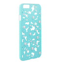 Waterproof Hollow Out Bling Pearl Case Cover Compatible FOR Iphone 6 Green