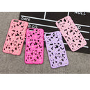 Waterproof Hollow Out Bling Pearl Case Cover Compatible FOR Iphone 6 Plus Purple