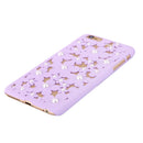 Waterproof Hollow Out Bling Pearl Case Cover Compatible FOR Iphone 6 Plus Purple