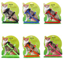 Set Of Nylon Breathable Comfortable Cat Large Adjustable I-Shaped Harness With Leash Pink