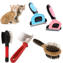 Double Sided Pet Brush Dog Cat Hair Grooming Shedding Cleaning Tool