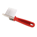 Handheld Pet Grooming Comb Brush Knot-Free with Steel Teeth for Dog Cat