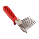 Handheld Pet Grooming Comb Brush Knot-Free with Steel Teeth for Dog Cat